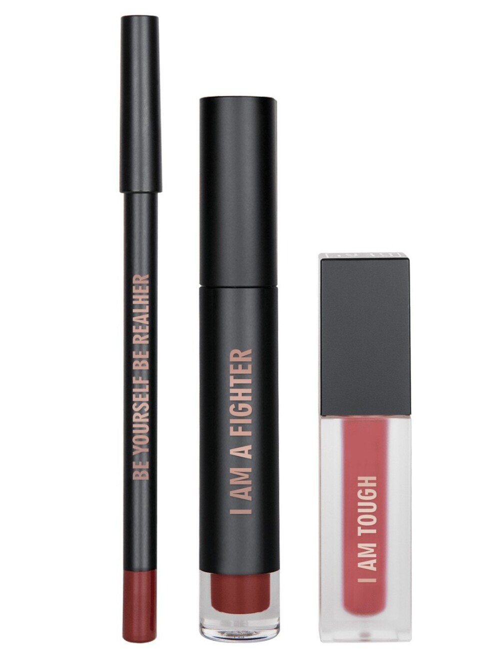 NIB REALHER Matte Liquid Lipstick Trio - Red